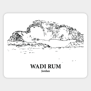 Wadi Rum - Jordan Magnet